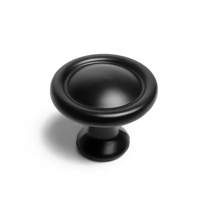 Ручка-кнопка ТУНДРА РК044BL, черная