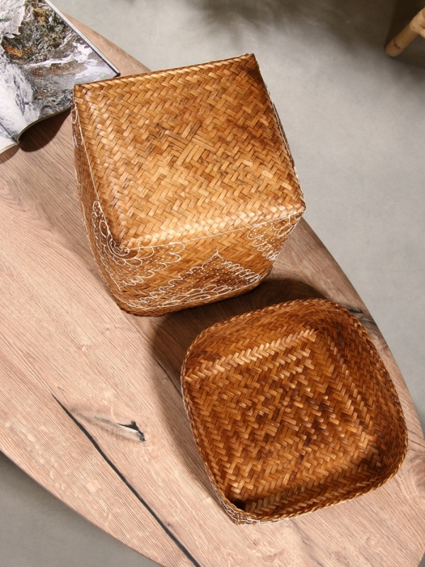 Корзинка плетеная "Морокко" 23х23х30 см