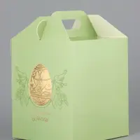 Коробка подарочная пасхальная, тиснение золотой фольгой &laquo;Золотая Пасха&raquo; 15&times;15&times;18 см