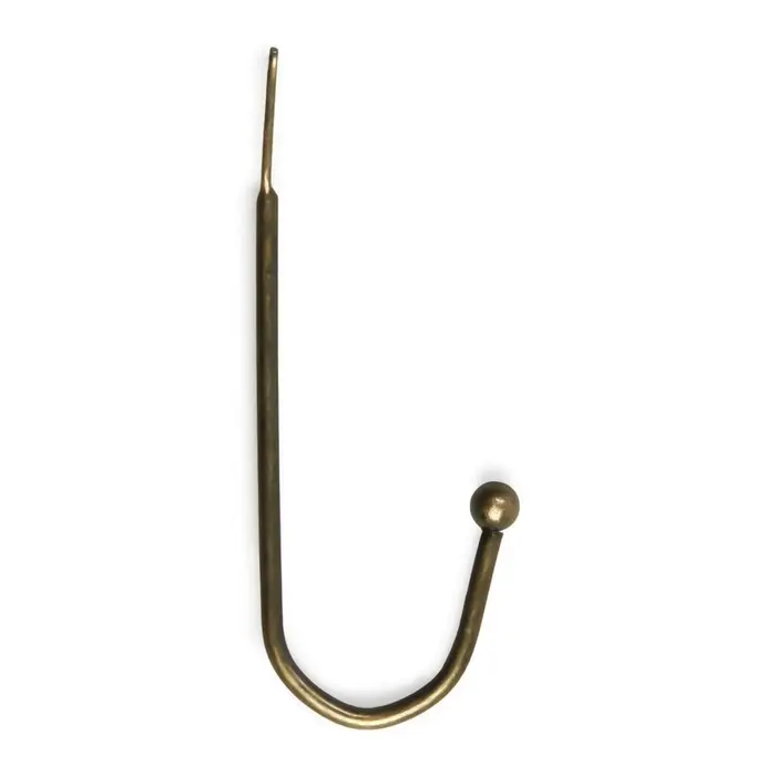 Крючок мебельный ТУНДРА TKO012, однорожковый, бронза, 50 шт.