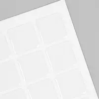 Стикеры эпоксидные прозрачные заготовки 3D 100 шт 2,5 x 2,5 см