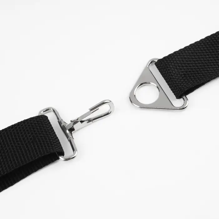 Полукольцо-пластина для сумки, 15/25 мм, 2 шт., цвет серебряный