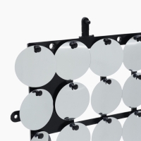 Панель с пайетками для фотозоны, круглые, 30*30см, цвет серебристый