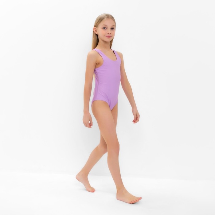 Купальник слитный детский MINAKU цвет сиреневый, рост 140-146 Купальник слитный детский MINAKU цвет сиреневый, рост 140-146