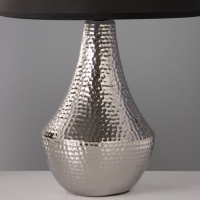 Настольная лампа "Хелена" 1х15Вт Е14 серебро 25х25х39см