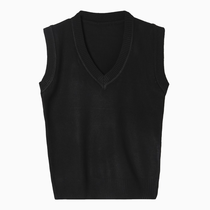 Школьный жилет для мальчика, цвет черный, рост 152-158 см