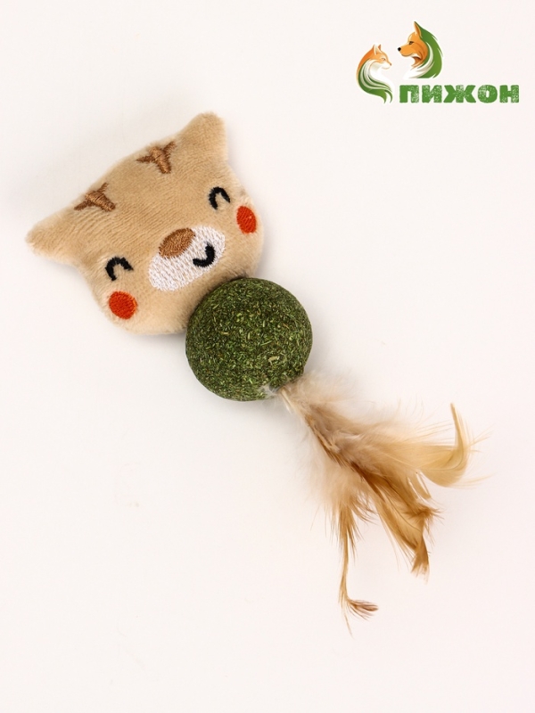 Игрушка с кошачьей мятой "Животные", 18 см, Микс видов