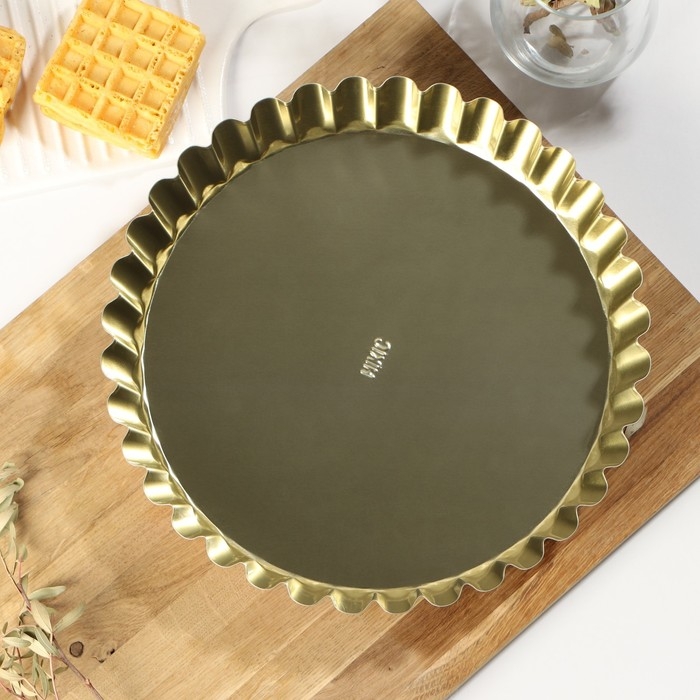 Форма для выпечки торта &laquo;Солнце&raquo;, d=27,5 см , h=5,5 см, антипригарное покрытие, цвет МИКС