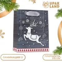 Пакет ламинированный &laquo;Белый олень&raquo; 11.5&times;14.5&times;6 см