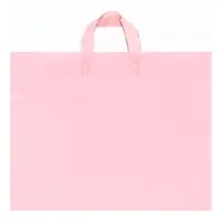Пакет с петлевой ручкой розовый 45 х 35 х 8 см 80 мкм