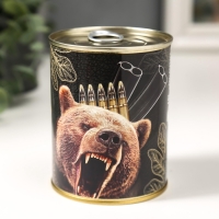 Подарочные носки в банке &laquo;Лучшему охотнику&raquo;, (внутри носки мужские, цвет чёрный)