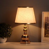 Лампа настольная "Формула" 1х40Вт Е27 золото 22х22х36см