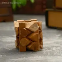 Головоломка из дерева "Стена"  12 частей 6х6х8 см