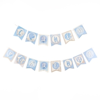 Гирлянда бумажная на ленте &laquo;1 годик, мальчик&raquo;