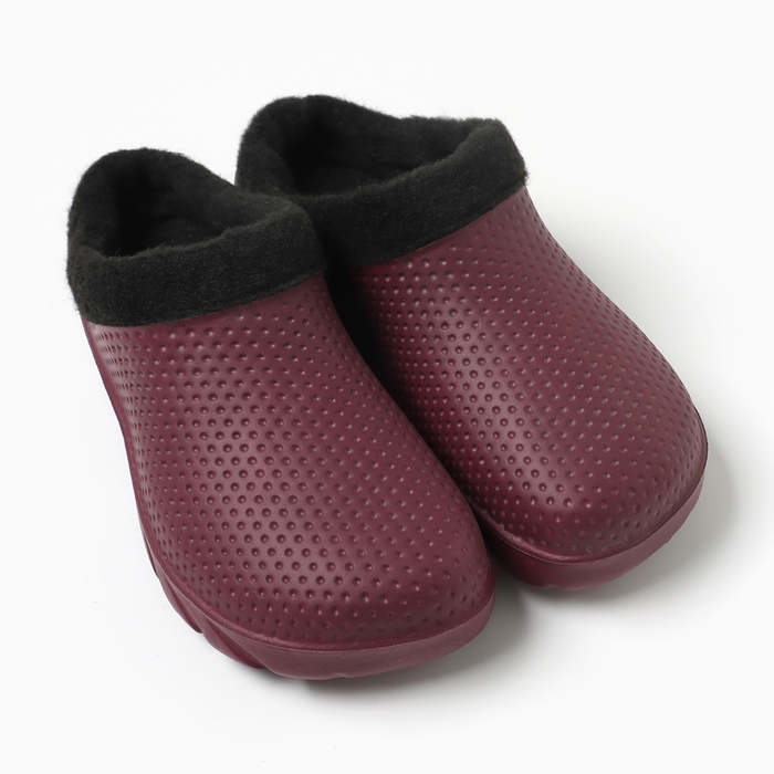 Сабо утепленные, размер 36/37, цвет бордовый Сабо утепленные, размер 36/37, цвет бордовый