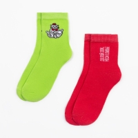 Набор новогодних женских носков KAFTAN "Похитители" размер 36-40 (23-25 см), 2 пары