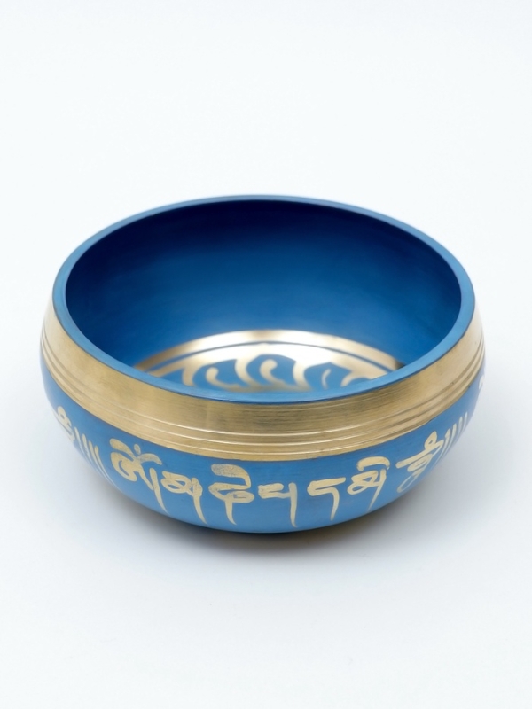 Музыкальный инструмент поющая чаша Music Life, синяя, 8,5 см