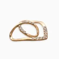 Муфта для платка &laquo;Сердце&raquo; линейное, цвет белый в золоте