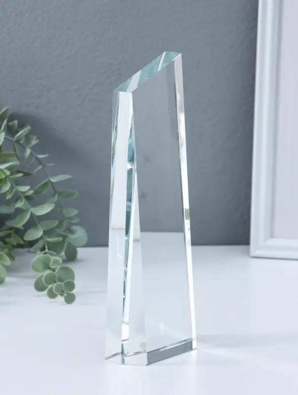 Стела наградная стекло "Обелиск" 3,5х8,5х24,3 см