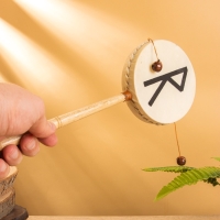 Сувенирный музыкальный инструмент Клон Тонг "Райдо" 30 см, МИКС