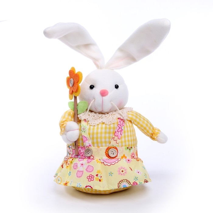 Мягкая игрушка &laquo;Зайка с цветком&raquo;, 22 см