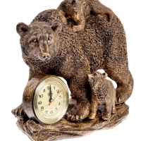 Часы настольные интерьерные, &laquo;Медведи&raquo; на батарейках, 30&times;26&times;17 см, d-7 см
