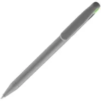 Ручка шариковая Prodir DS1 TMM Dot, серая с ярко-зеленым