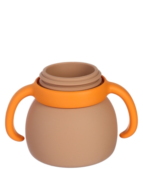 Крошка я, силиконовый поильник, серия мишка, коричневый SL-07274