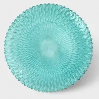Тарелка "РЕТРО БРИЗ" 32 см, голубой цвет