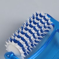 Массажёр «Рефлекс», 18 × 9 × 3 см, универсальный, с шипами, цвет синий/белый Массажёр «Рефлекс», 18 × 9 × 3 см, универсальный, с шипами, цвет синий/белый