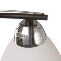 Люстра "Ирида" 2хЕ27 40Вт черно-хромовый 42х19х24 см