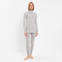 Термобельё женское (лонгслив, лосины) MINAKU цвет серый меланж, размер 42