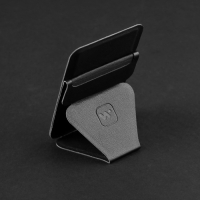 Магнитный кошелёк-подставка Windigo, поддержка Magsafe, для iPhone 12/13/14/15, графитовый чёрный