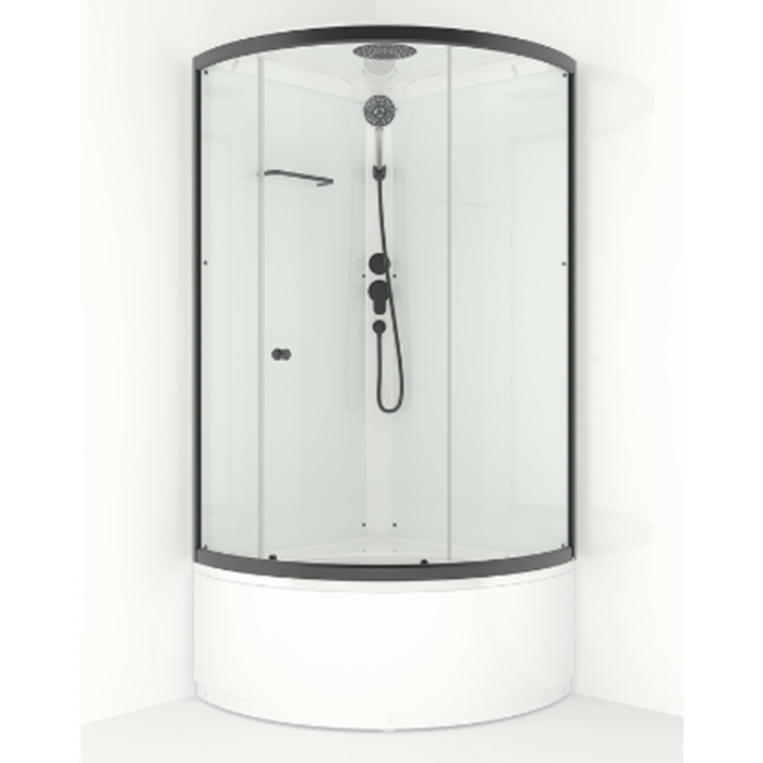 Душевая кабина Domani-Spa Simple 99 high, поддон 45 см, белые стенки, 90х90 см