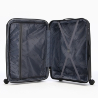 Чемодан 28", PP, 49*30*76, отд на молнии, код замок, 4 колеса, черный