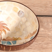 Чаша "Пальма" 14х14х6 см, кокос