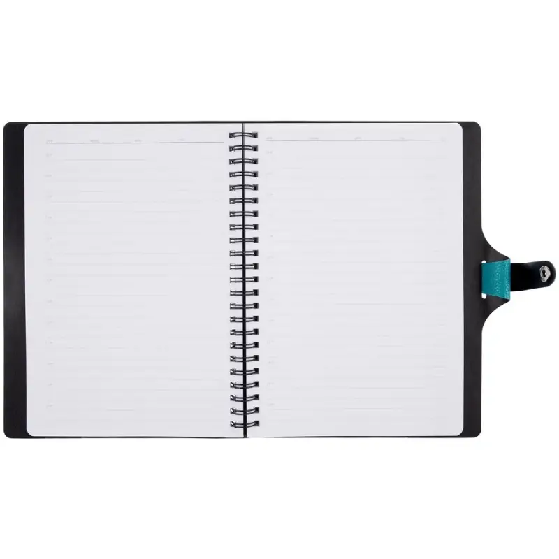 Ежедневник Strep Front на заказ, недатированный, бирюзовый