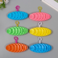 Брелок на карабине антистресс "Шар" МИКС 6х6х6 см