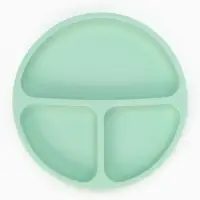 Тарелка детская секционная, 3 секции, бирюзовый, Mum&Baby