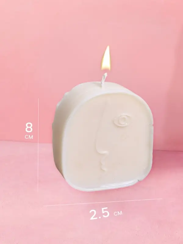 Свеча "Пикассо" 7х2,5х8 см, соевый воск,, микс