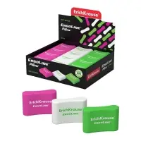 Ластик ErichKrause ErgoLine Pillow, 33 х 21 х 8 мм, мягкий, гипоаллергенный, микс