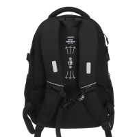 Рюкзак молодежный 44 х 30 х 20, эргономичная спинка, deVENTE Moving Forward 19L, Black 7032412