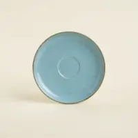 Чайная пара фарфоровая SL Home &laquo;Аззура&raquo;, 2 предмета: чашка 300 мл, блюдце d=16,5 см, цвет бирюзовый