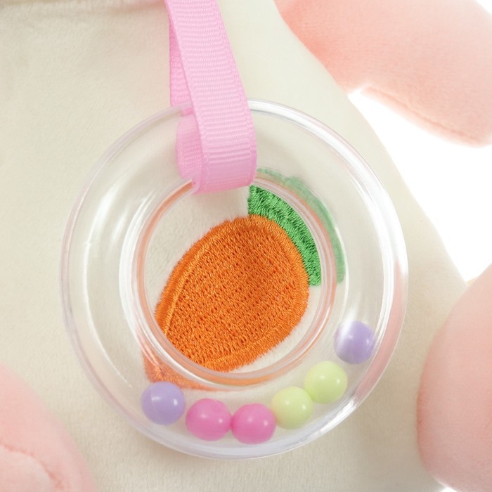 Подвеска музыкальная &laquo;Милая зайка&raquo;, заводная, с погремушкой, на кроватку, коляску, Крошка Я