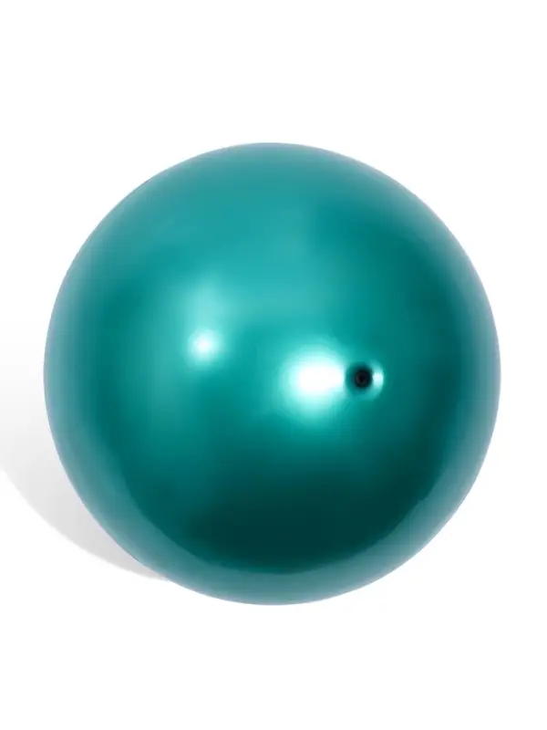 Мяч для художественной гимнастики Металлик, диаметр 19см, цвет зеленый