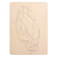 Набор досок для выжигания &laquo;Машинки&raquo; 5 шт. формат А4, 3 мм