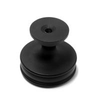 Ручка-кнопка CAPPIO PK324, d=30 мм, цвет черный, 8 шт.