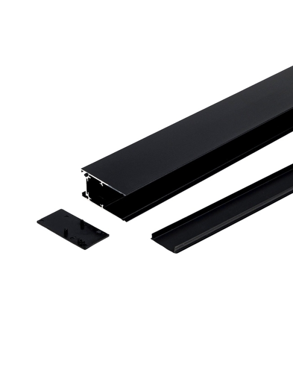 Шинопровод трековый магнитный &laquo;Broad&raquo;, однофазный, открытый монтаж, 2 м, чёрный