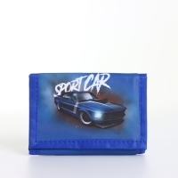 Кошелёк детский на липучке &laquo;Выбражулька&raquo;, цвет синий