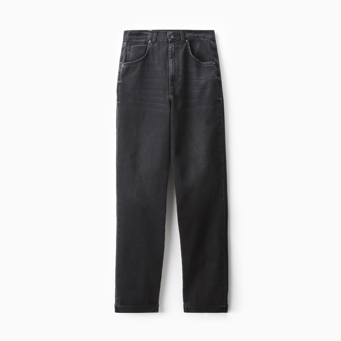 Брюки женские джинсовые  MINAKU SELVEDGE denim цвет черный  , р-р 46